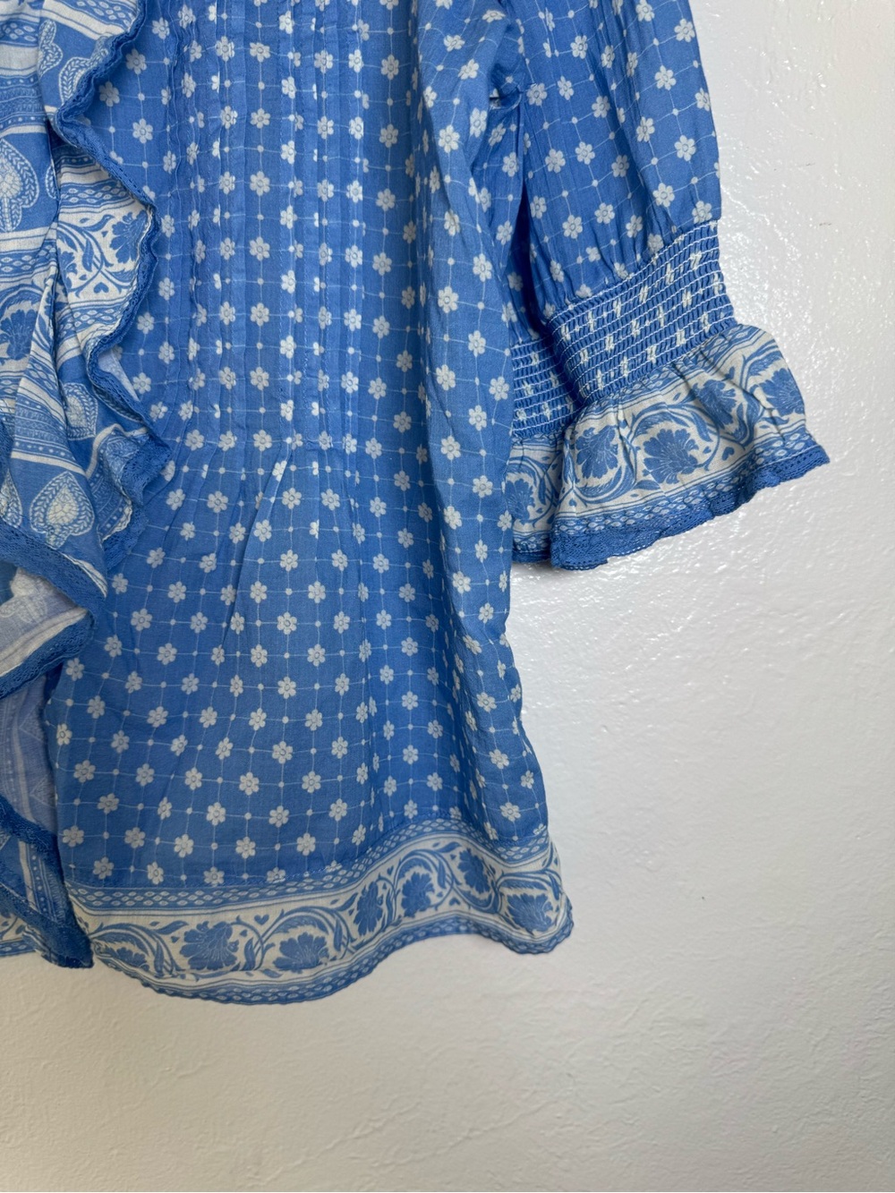 Sundance Darcy Ruffle Boho Button Up Top - Picture 8 of 14